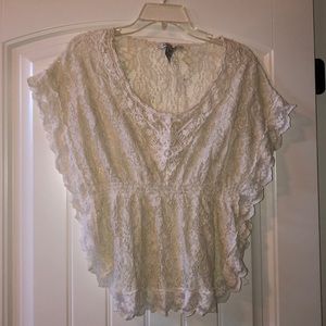 Lace White Blouse